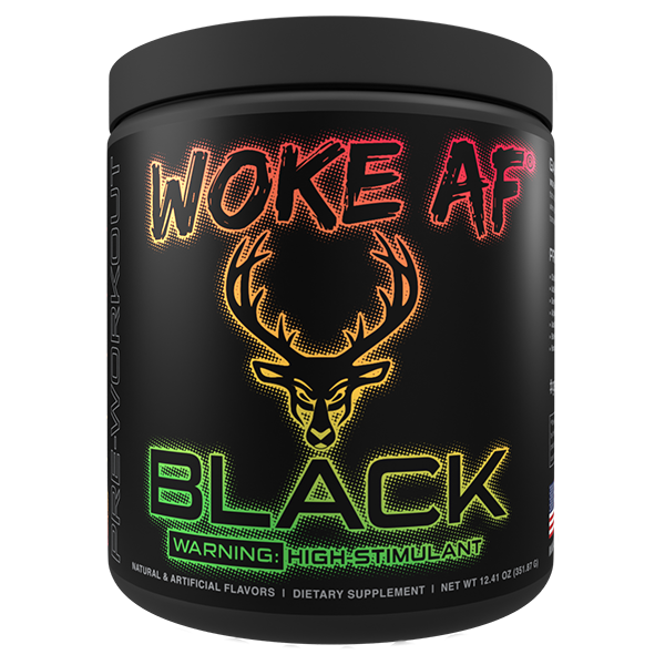 BLACK Woke AF High Stimulant Pre-Workout