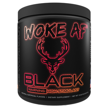 BLACK Woke AF High Stimulant Pre-Workout - BuckedUp.com