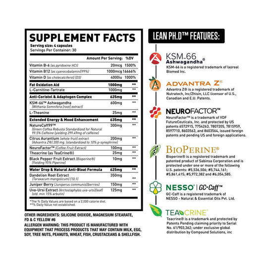 LEAN Ph.D - 120 Caps